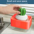 thumbnail image 4 of Sponge Holder Soap Press Pump 3 5 4 Box Home Kitchen Dishwashing Sponge Soap Dispenser Case Container, 4 of 7