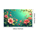 thumbnail image 1 of Colorful Butterfly and Floral Design Backdrop Banner for Parties Celebrations Photo Booth Decoration Background Spring Event Decoration, 1 of 4