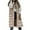 Khaki, variant on WREESH Womens Long Puffer Vest Sleeveless Hooded Puffy Jackets Winter Warm Padded Down Jacket Outerwear Vests Olive Green
