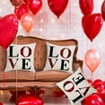 thumbnail image 1 of Panxico Oreillers de la Saint-Valentin, Décorations de la Saint-Valentin, Série à Carreaux Rouges Oreiller de la Saint-Valentin en Lin Imprimé Oreiller de Canapé Appuyé sur une Atmosphère Festive 1 PcsCouch Oreillers, Oreillers Rouges, Liquidation, 1 of 1