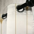 thumbnail image 3 of Ambesonne Art Deco Grommet Curtain, Eggshell Simple Vintage, 50"x63", Eggshell and Sand Brown, 3 of 5
