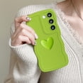 thumbnail image 5 of for Galaxy S23+ Plus Case 5G(6.6" 2023),Cute 3D Colors Love Heart Wavy Frame Full Protection for Samsung Galaxy S23+ 6.6" Soft TPU Shockproof Phone Cover for Women Girls,Green, 5 of 11