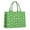 Green Dinosaur Silhouette, variant on Large Capacity Tote Bag,Green Crocodile Rainbow Pattern Handbag Fashion Luxury Tote Bag,15.7"x13"x 5.1" Inches,Laptop Compatible