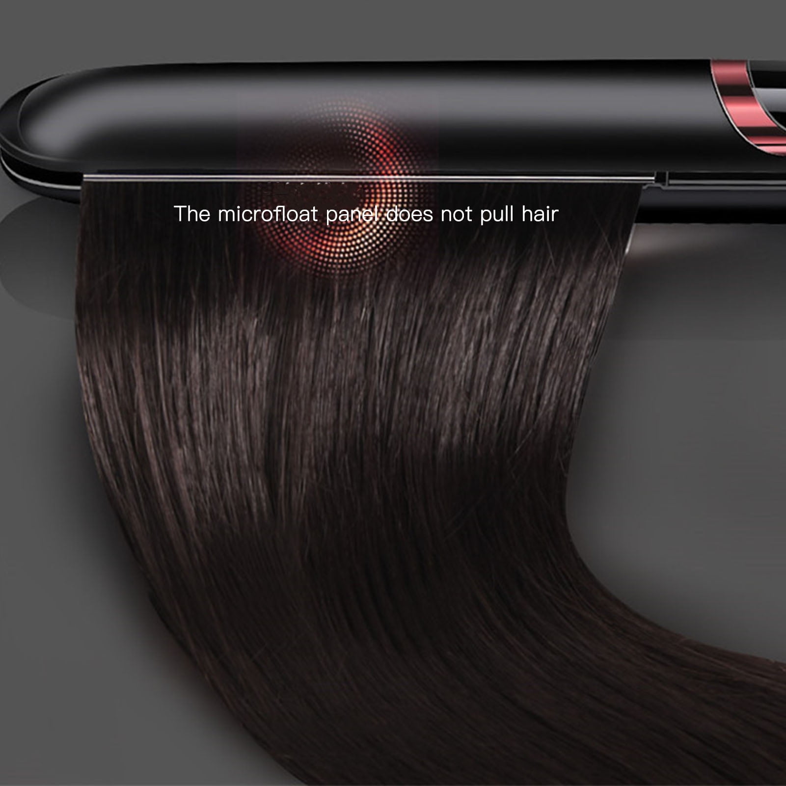 Hair Straightener, Fast Heating Professional US Plug Ceramic 110V Black Adjustable Hair Flat Straightener Iron  for Salon