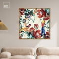 thumbnail image 3 of Maximalist Jungle Canvas Boho Maximalist Wall Art by Art Remedy, Gold Frame, 40" x 40", 3 of 7
