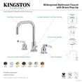 thumbnail image 7 of Kingston Brass FSC8931EFL Centurion Two-Handle 3-Hole Deck Mount Widespread Bathroom Faucet with Brass Pop-Up in Polished Chrome, 7 of 7