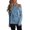 Blue, variant on Women's Off Shoulder Oversized Knit Sweater – Soft Loose Fit Long Sleeve Crewneck Pullover Top, Solid Color Casual Comfort Wear for Fall & Winter