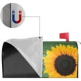 thumbnail image 3 of Sunflower Summer Mailbox Covers Magnetic - Green Mailbox Cover Wraps Post Box Cover Standard Size 21" X 18" for Garden Yard Decor, Floral Covers, Farm Sunflower Decor, 3 of 6