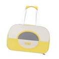 thumbnail image 1 of TISHITA Cat Travel Carrier Portable Travel Dogs Carriers for Kitty Kitten Small Dogs Yellow, 1 of 8