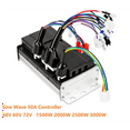 thumbnail image 5 of 2X Sine Wave Controller 48V 60V 2500W 72V 3000W Electric Bicycle Brushless DC Controller 50A Scooter Motor Controller, 5 of 5