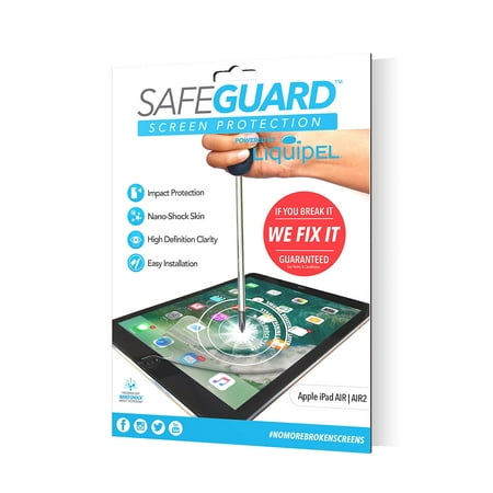 Liquipel Safeguard Protection Bundle for Apple iPad Air 1 & 2, iPad Pro