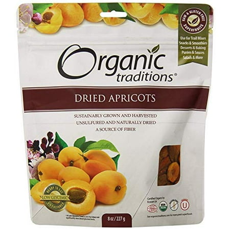 Organic Traditions Dried Organic  Apricots  8 Ounce