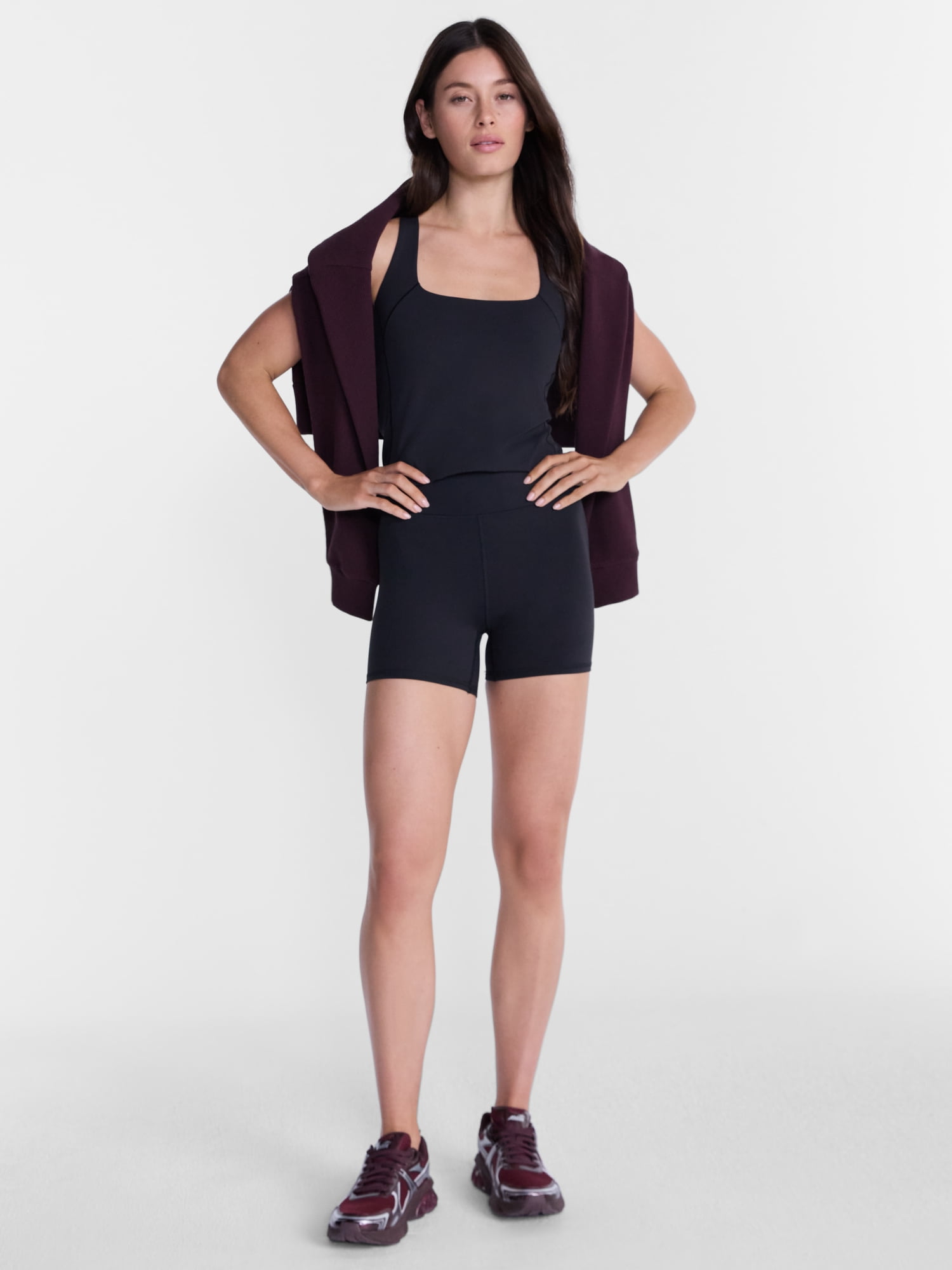 Avia Women's SoftSculpt Bike Shorts, 5" Inseam, Sizes XS-XXXL