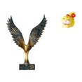 thumbnail image 1 of Estatua de la casa,Estatua de ala hecha a mano,artesanía de resina para cafetería,Escultura de alas extendidas,adorno artesanal,Estatua de serpiente de dibujos animados,Estatua de serpiente, 1 of 8