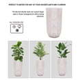 thumbnail image 4 of LuxenHome Off White MgO Wicker 21.6-in Tall Round Planter, 4 of 10