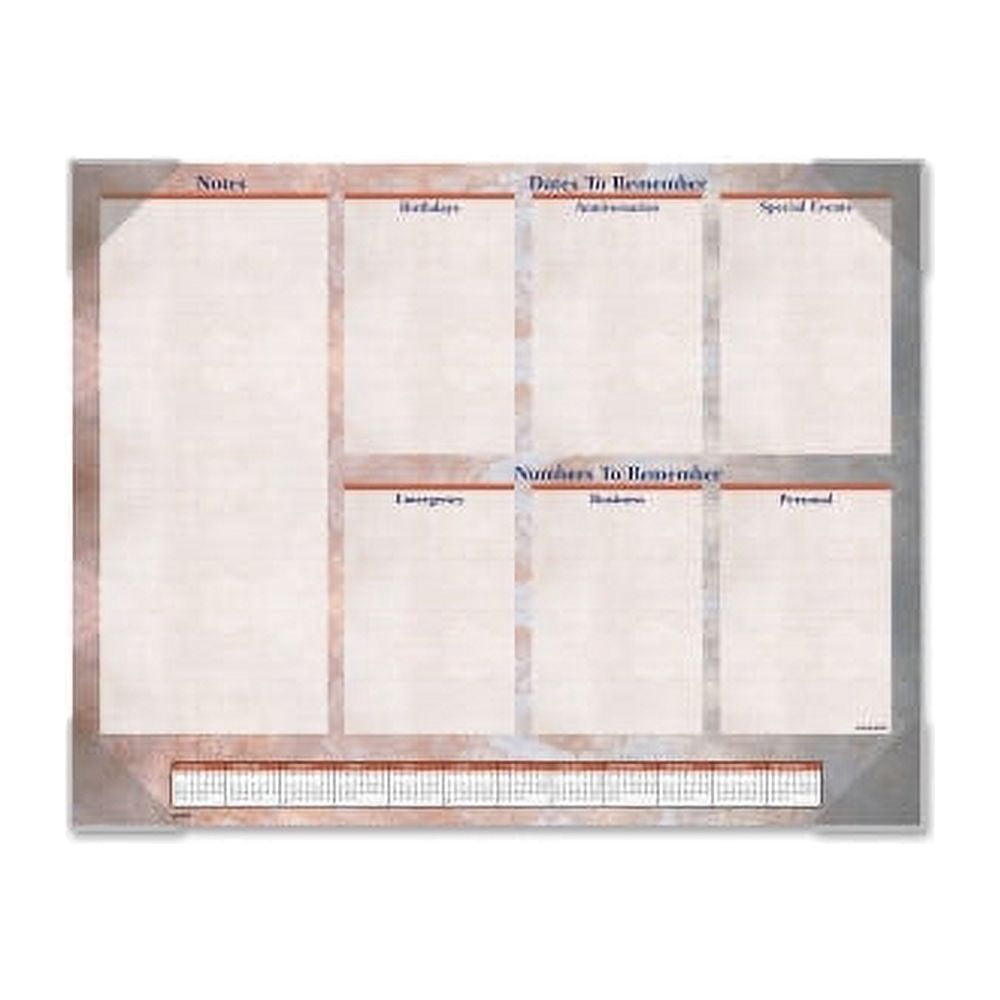 At-A-Glance Monthly Desk Pad Julian Dates - Monthly - 1 Year - January 2022 till December 2022 - 1 Month Single Page Layout - 22" x 17" Sheet Size - 2.43" x 2.25" Block - Desk Pad - Rose, Gray, Burgun