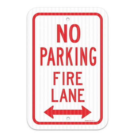 No Parking Fire Lane Sign, Federal 12