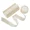 Beige, variant on 5 rolls of 4cm wide decorative gift ribbons, for party and Christmas decoration, total length 114.25m