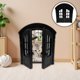 thumbnail image 5 of Puerta para gatos de interior: Puerta interior para gatos y perros pequeños. Puerta de doble apertura para cachorros y gatitos. Uso doméstico. Color negro., 5 of 7