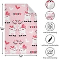 thumbnail image 5 of Cute Llamas Hearts Dish Towels Set of 6, XOXO Letters Washable Tea Towels Dishcloths Lint-Free 18x28 Inch Fast Drying for Kitchen Restaurant Bar Clean, 5 of 7