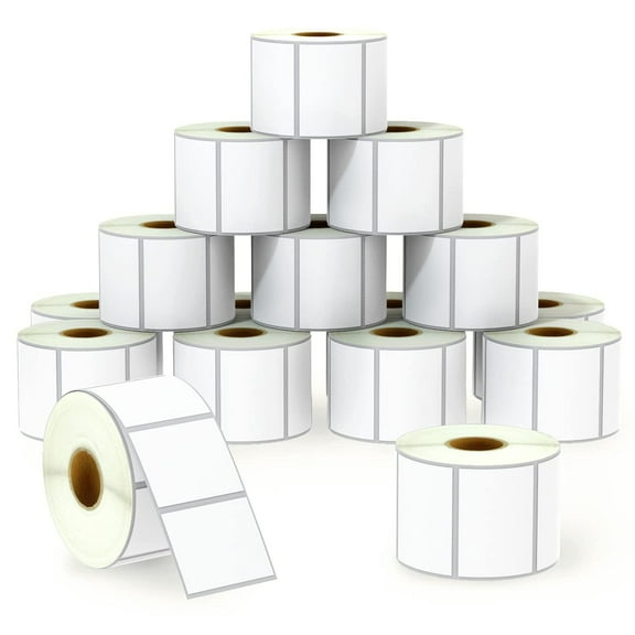 2" x 1.5" (51 mm x 38 mm) UPC Barcode & Address Labels Compatible with Zebra & Rollo Label Printer,Premium Adhesive & Perforated [16 Rolls, 16000 Labels]