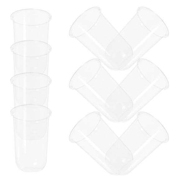 FELTECHELECTR Clear Cups For Party Reusable Plastic Tumbler Cup General Users 10Pcs