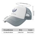 thumbnail image 5 of St. Louis BattleHawks Trucker Hats Gray One Size Adjustable Snapback Hat, 5 of 5
