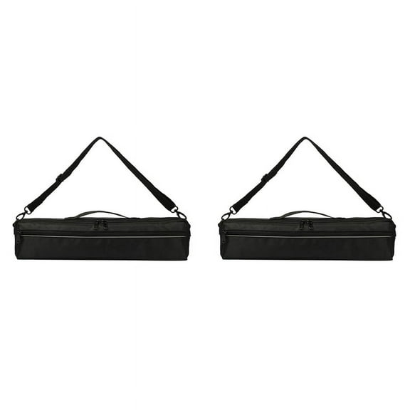 2X Portable 17 Holes Flute Case Cover Bag,Nylon Flute Bag, Gig Bag, Flute Case,17 Hole Flute Accessories