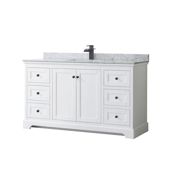 Wyndham Collection Wcv232360scmunsmxx Avery 60" Free Standing Single Basin Vanity Set -