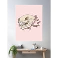 thumbnail image 2 of Skull And Cherry Blossom Poster Wall Art, Modern Wall Decor For Living Room Bedroom, 16x24 UNFRAMED, 2 of 3