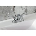 thumbnail image 4 of Kingston Brass KB5611RXL Double-Handle 3-Hole Deck Mount 4-Inch Centerset Bathroom Faucet with Pop-Up Drain in Polished Chrome, 4 of 7