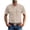Khaki, variant on Men's Loose Classic Lapel Multi Pocket Industrial Work Shirt Top for Spring Fall Workwear,Army Green,L