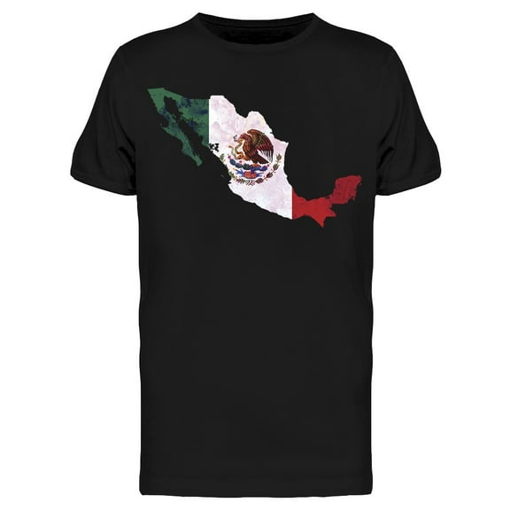 Map Of Mexico T-Shirt Men -Image by Shutterstock, Male x-Large