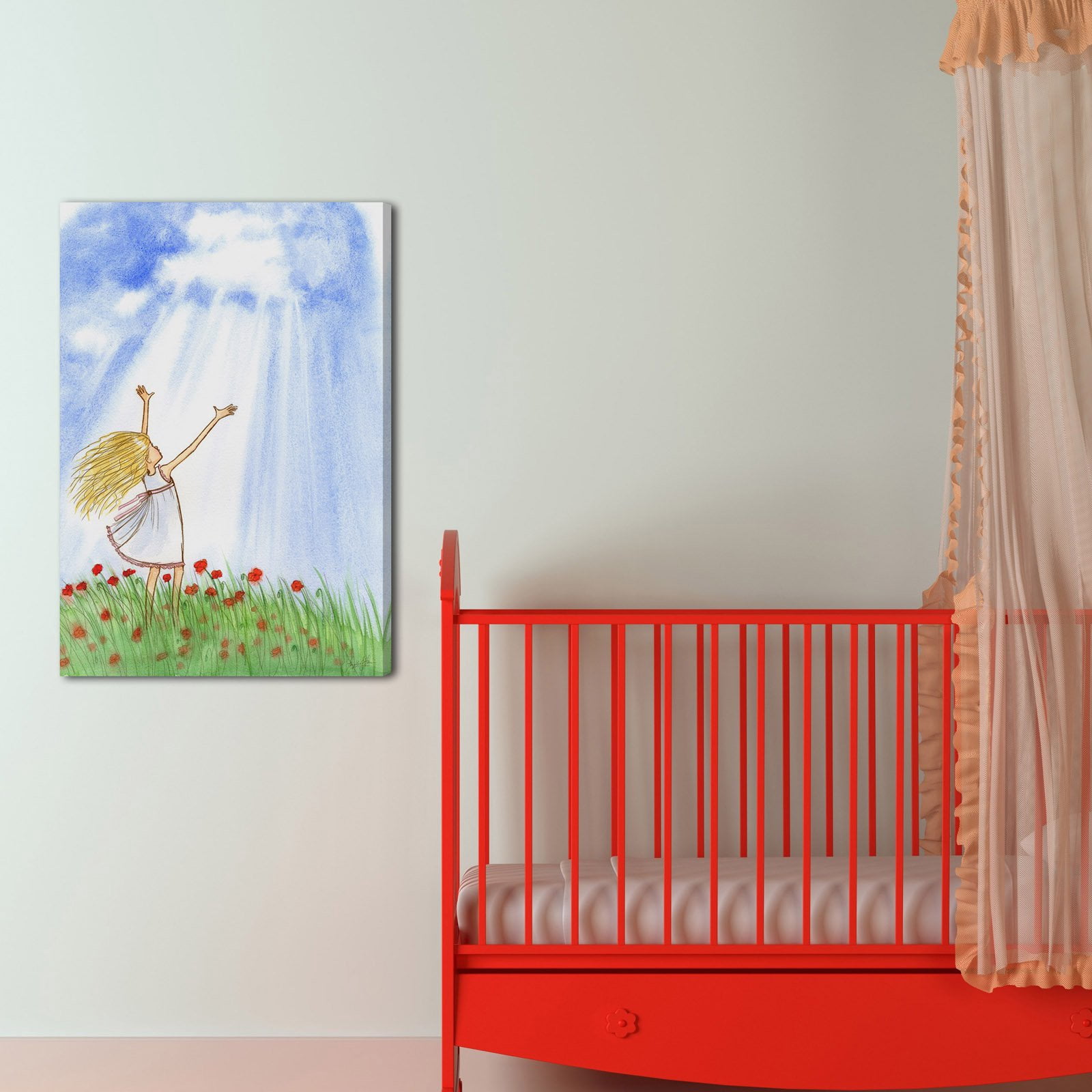 "Breath of Heaven" Painting Print on Wrapped Canvas