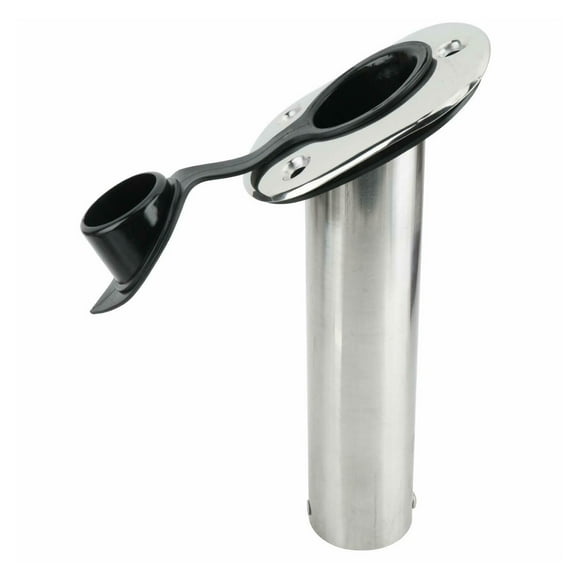 1 Pcs Support de Canne à Pêche en Acier Inoxydable 15 Degrés Support de Canne à Pêche Encastré Accessoire de Pêche, Longue Durée