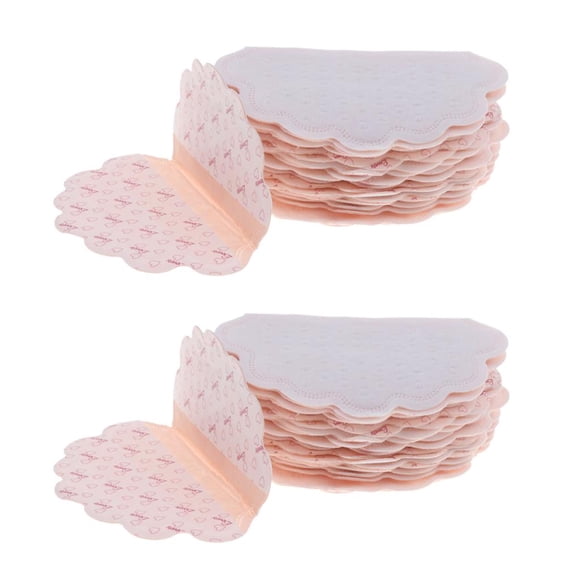 40x Desechables Axilas Axilas Sudor Almohadillas Guardias Carne Rosa
