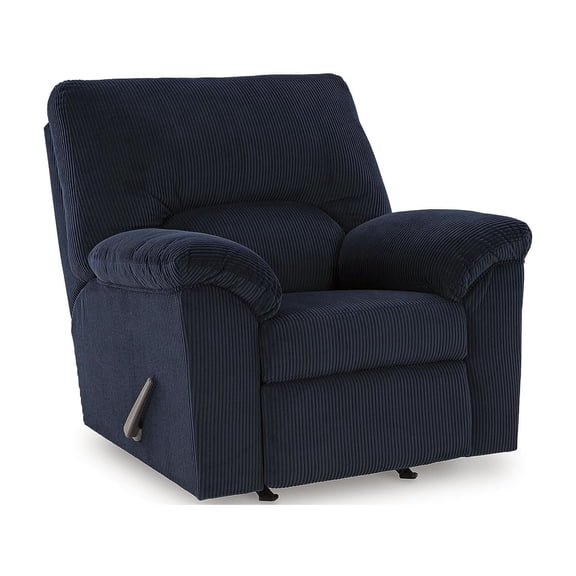 Signature Design by Ashley Furniture SimpleJoy Navy Recliner