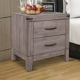 thumbnail image 6 of Lexicon Woodrow 2-Drawers Contemporary Wood Nightstand in Gray, 6 of 6