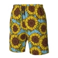 thumbnail image 4 of Balery Sunflowers Traje de Baño Estilo Hawaiano para Hombre, Shorts de Secado Rápido con Bolsillos-3X-Large, 4 of 6