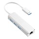 thumbnail image 2 of Adaptador de red USB 3.0 Gigabit Ethernet Hub Adaptador USB de 1000Mbps Laptop Plata Baoblaze Adaptador de red, 2 of 8