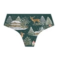 thumbnail image 2 of Iauyy Womens Underwear Hipster Flex Panties Dig-Free Fit Breathable Underwear for Women , Soft Christmas Reindeer, 2 of 6