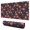 Halloween Pumpkin Cauldron Candy Pattern, variant on Halloween Ghost Candy Corn Pattern Extended Large Mouse Pad, Keyboard Mouse Pad with Non Slip Base & Stitched Edges, Thick Padded Gifts for Office Work Gaming,31.5"x15.7"
