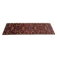 thumbnail image 6 of Maroon Red Floral 3X8 Chobi Serapi Oriental Rug, 6 of 11