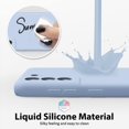 thumbnail image 4 of for Samsung Galaxy S21 FE 5G Phone Case Liquid Silicone, Cute Thin Slim Soft Rubber TPU Plain Smooth Gel Cover for Women Girl, Matte Solid Protective & Shockproof,Aqua Sky Baby Light Blue, 4 of 14