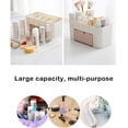 thumbnail image 3 of Vogacara Cajón Estuche de almacenamiento de maquillaje Oficina en el hogar Dormitorio Cuarto de baño Cosméticos Lápices labiales Cepillos Esmalte de Bolsas de maquillaje Rosado Vogacara CE014760-02, 3 of 6