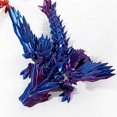 thumbnail image 4 of 3D Printed Gemstone Dragon Crystal Dragon Toy Figure,Green, 4 of 5