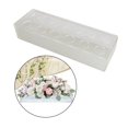 thumbnail image 1 of Florero de acrílico Floreros florales Centro de mesa Rectangular transparente para mesa de comedor para decoraciones de bodas Arreglo floral de fiesta 30x10x6.5cm Soledad florero, 1 of 10