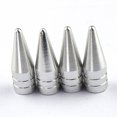 thumbnail image 1 of Valve Stem Left Rear Aluminum Alloy Simple Design Dust-proof Bike Accessories Multipurpose Tire Caps Decoration Car Supplies Silver, 1 of 8