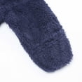thumbnail image 5 of Ruyang Baby Cute Bear Fleece Snowsuit Newborn Boys Girls Winter Warm Hooded Jumpsuit Plain Zip Up Onesie Furry Outfits, 5 of 9