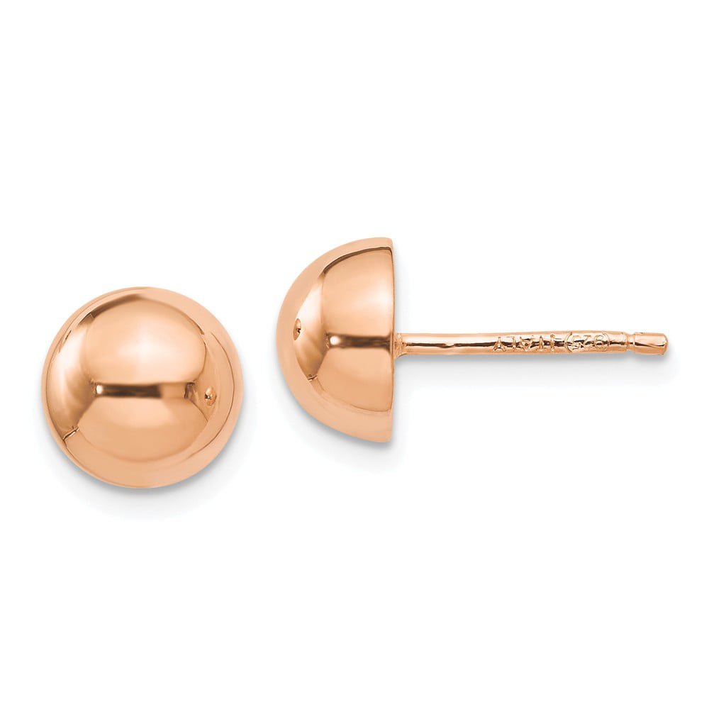 Leslie's 925 Sterling Silver Rose Gold-plated Twisted Hinged Earrings
